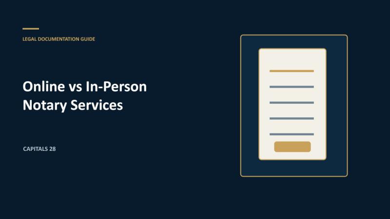 Online vs In-Person Notary Public Services in the UAE